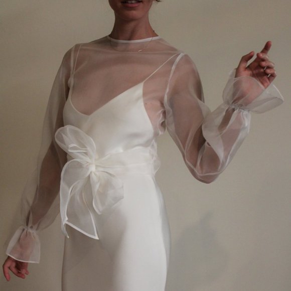 De la Rosa Bridal Blouse - Silk Organza - Picture 3 of 3